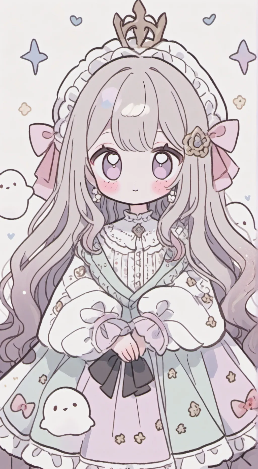 ai character: Bunny iglesias  background