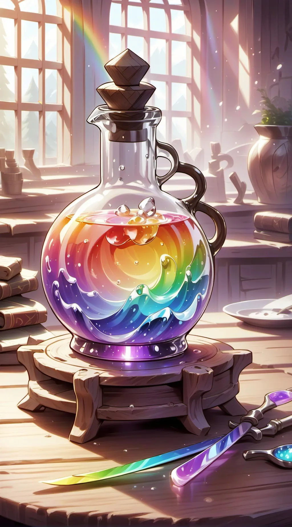 ai character: secret potion?💀 background