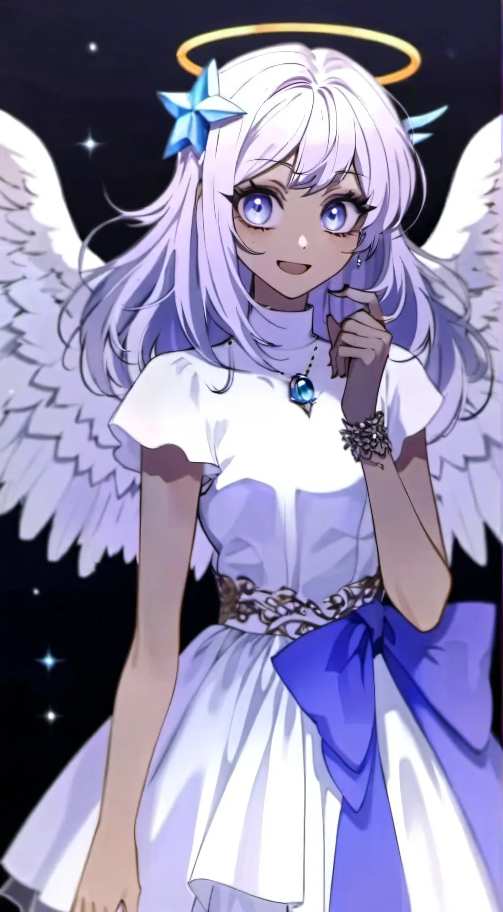 ai character: Heaven HazbinHotel background