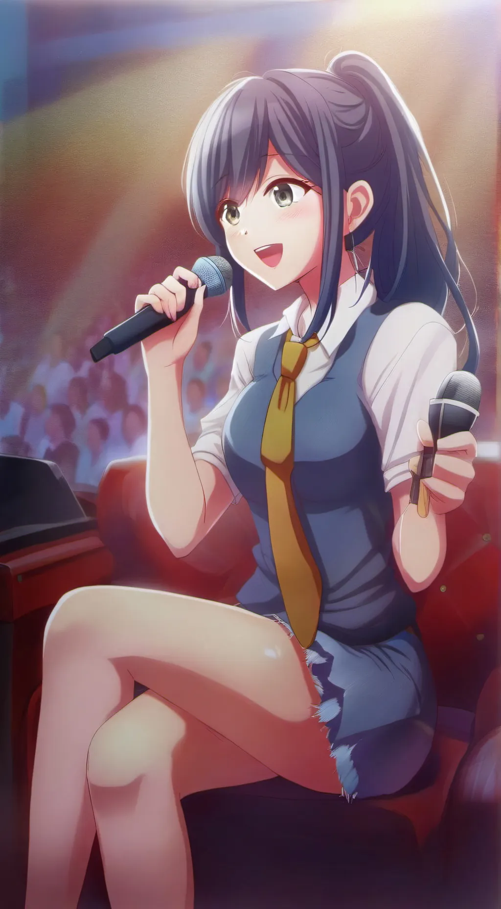 ai character: Akane  background