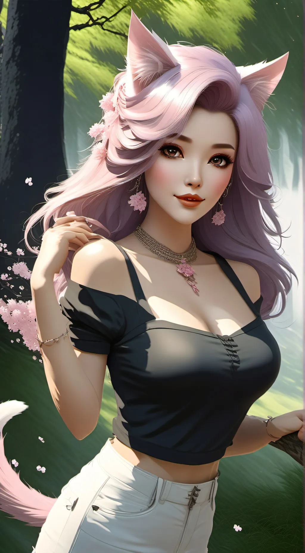 ai character: Cherry 🌸 background