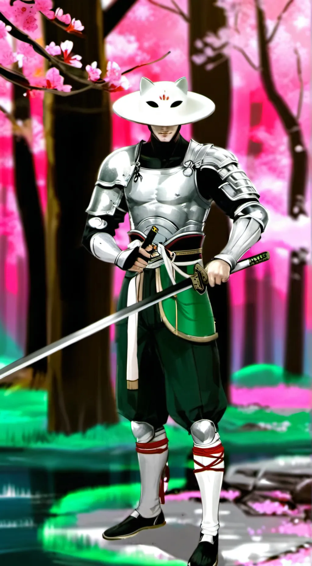 ai character: yoshimitsu  background