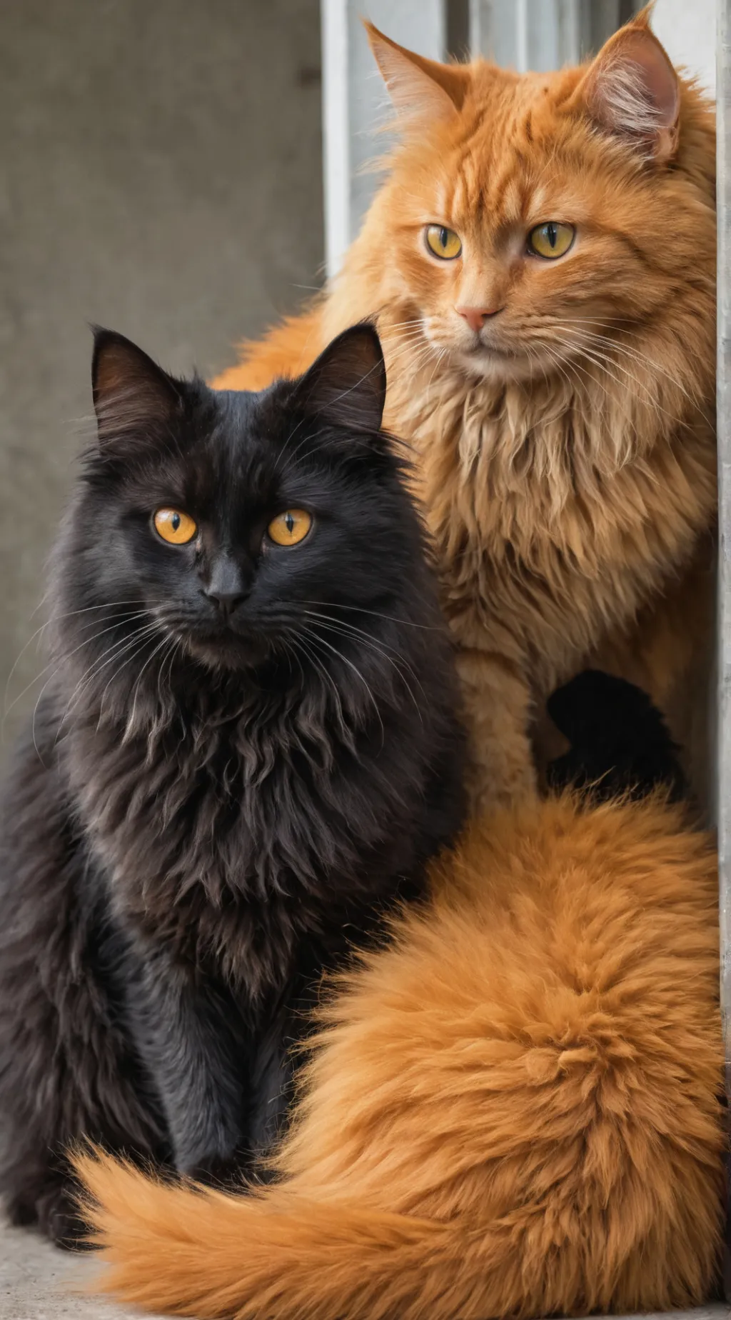 ai character: sunrise and moon, background