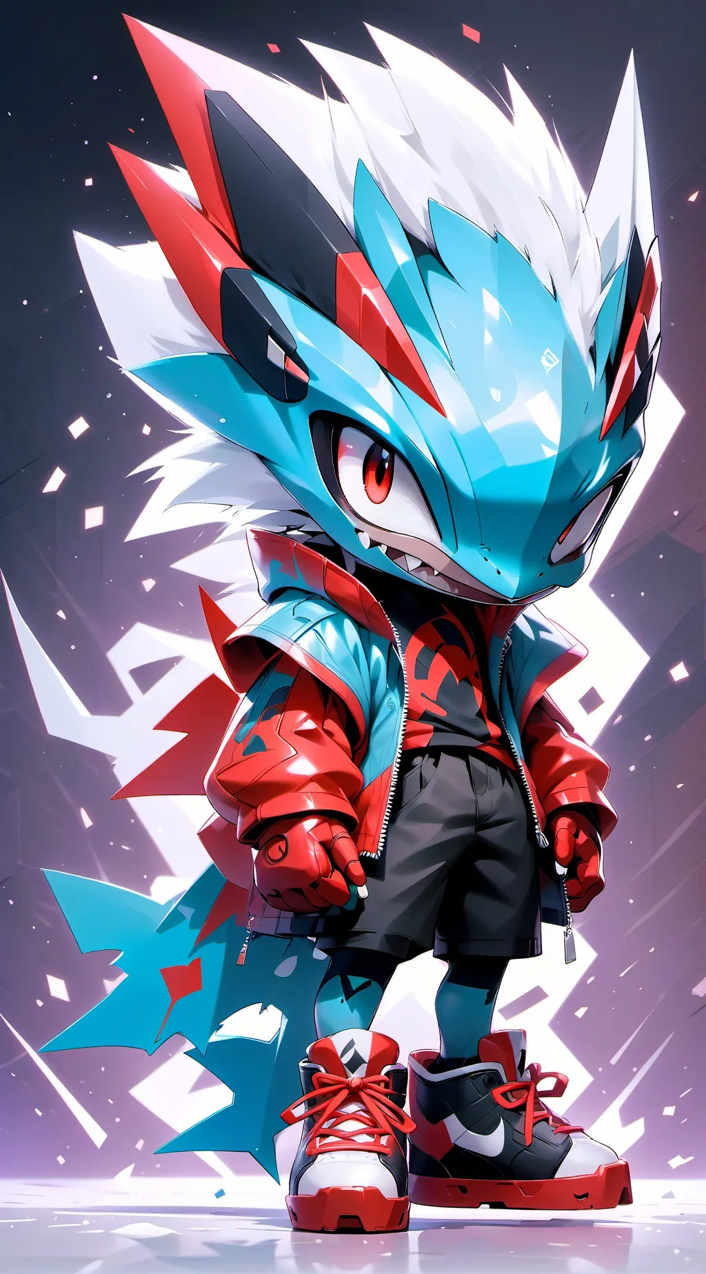 ai character: Sprunki FPS Battle background