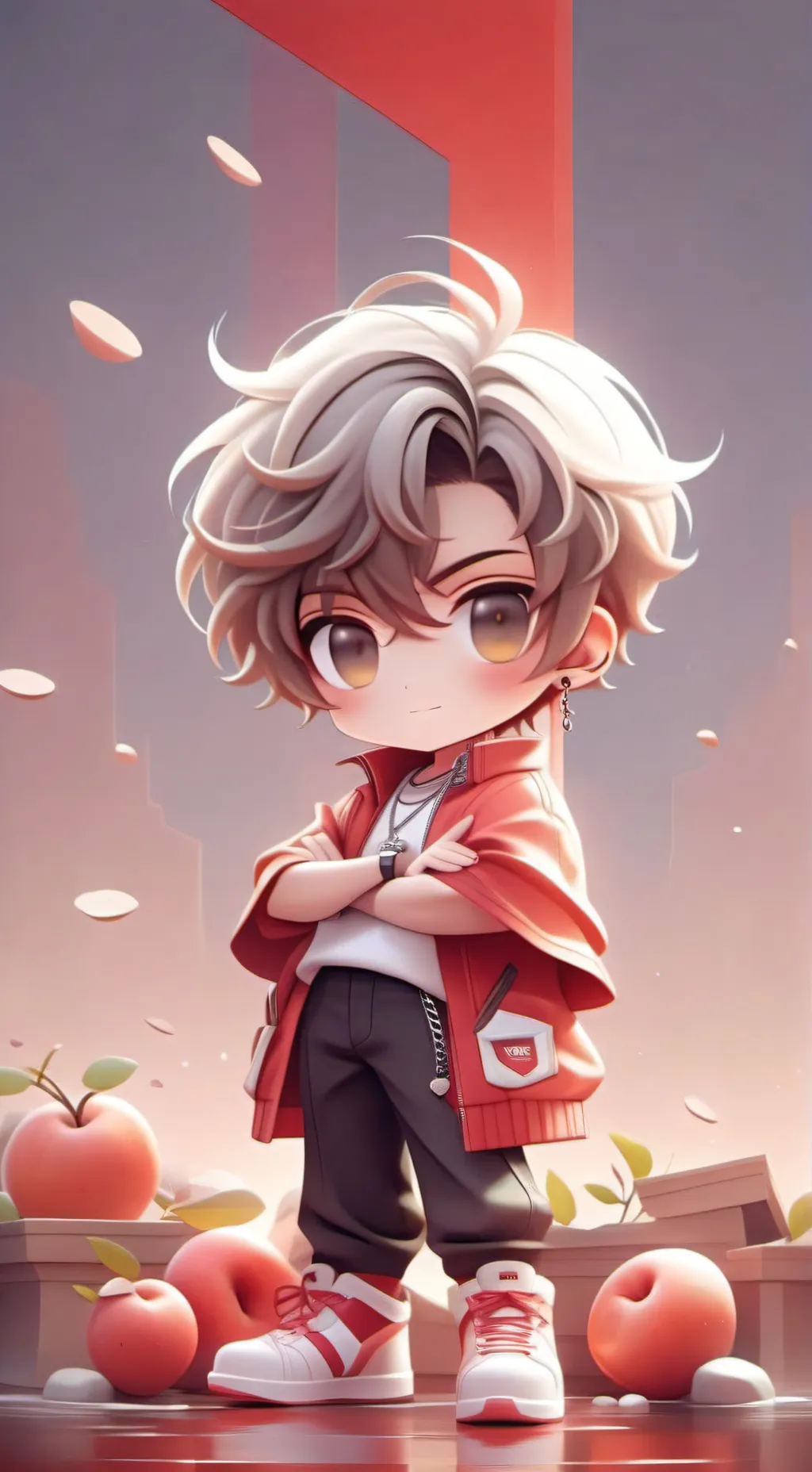 ai character: niño interesado  background