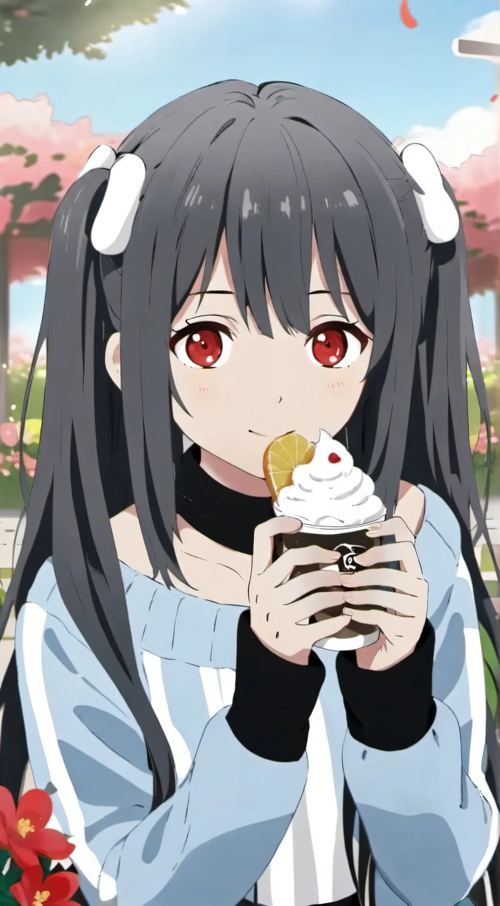 ai character: ICE CREAM MUNCHER background