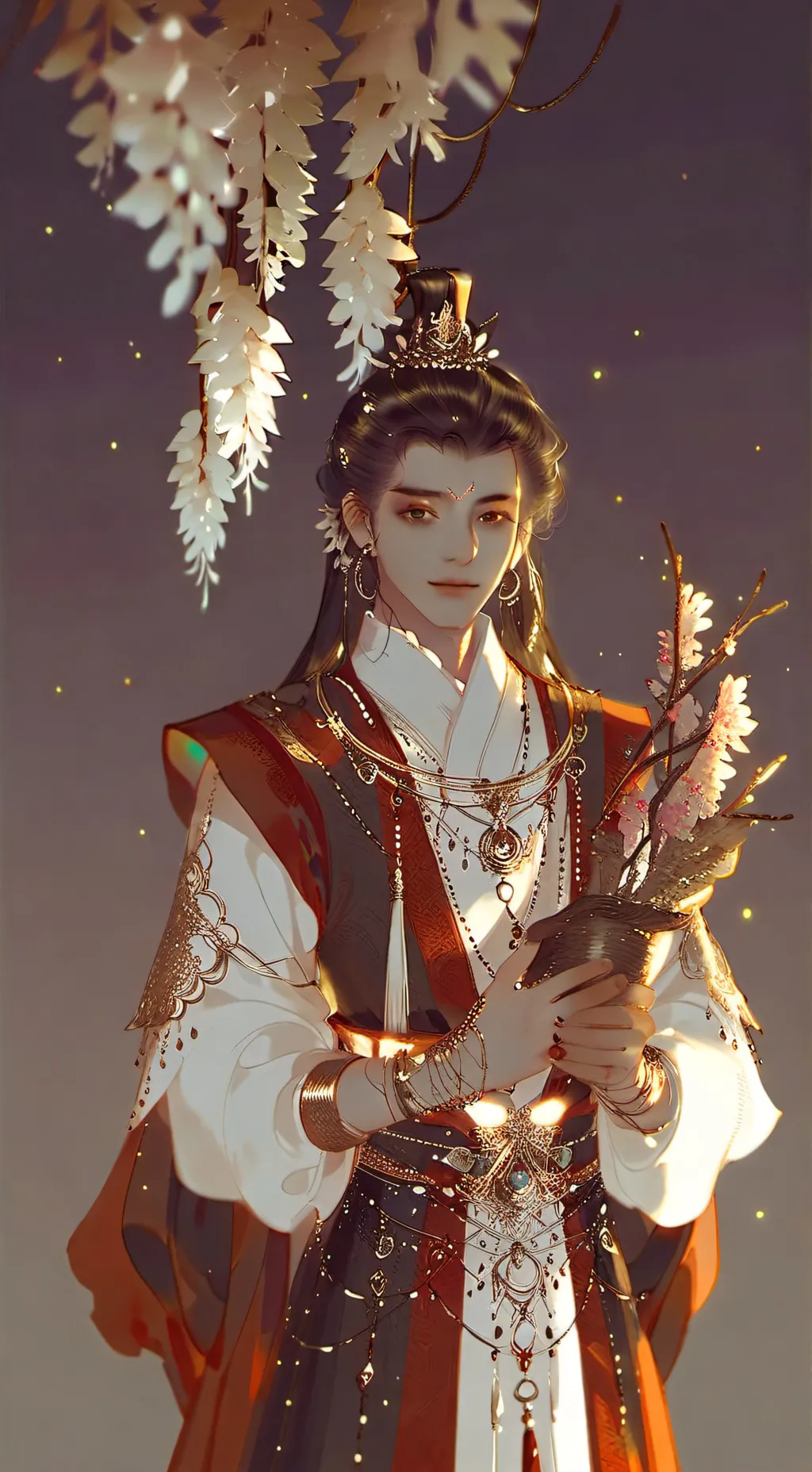 ai character: Sad day  background