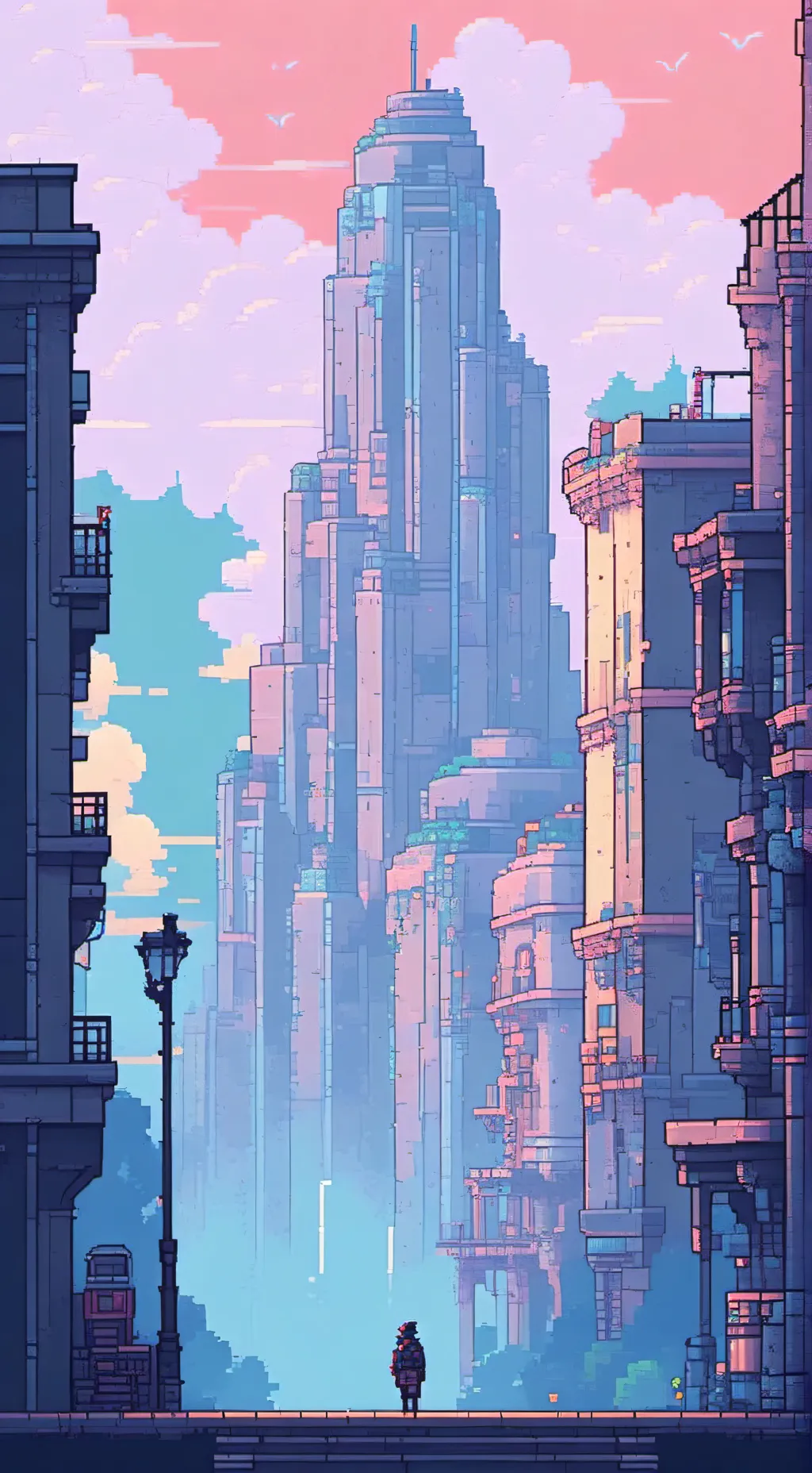 ai character: keys and knifes sg background