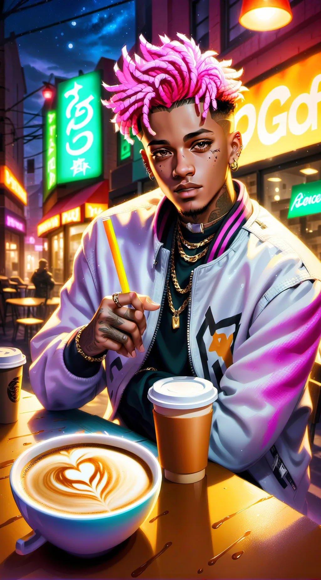 ai character: xxxtentacion  background