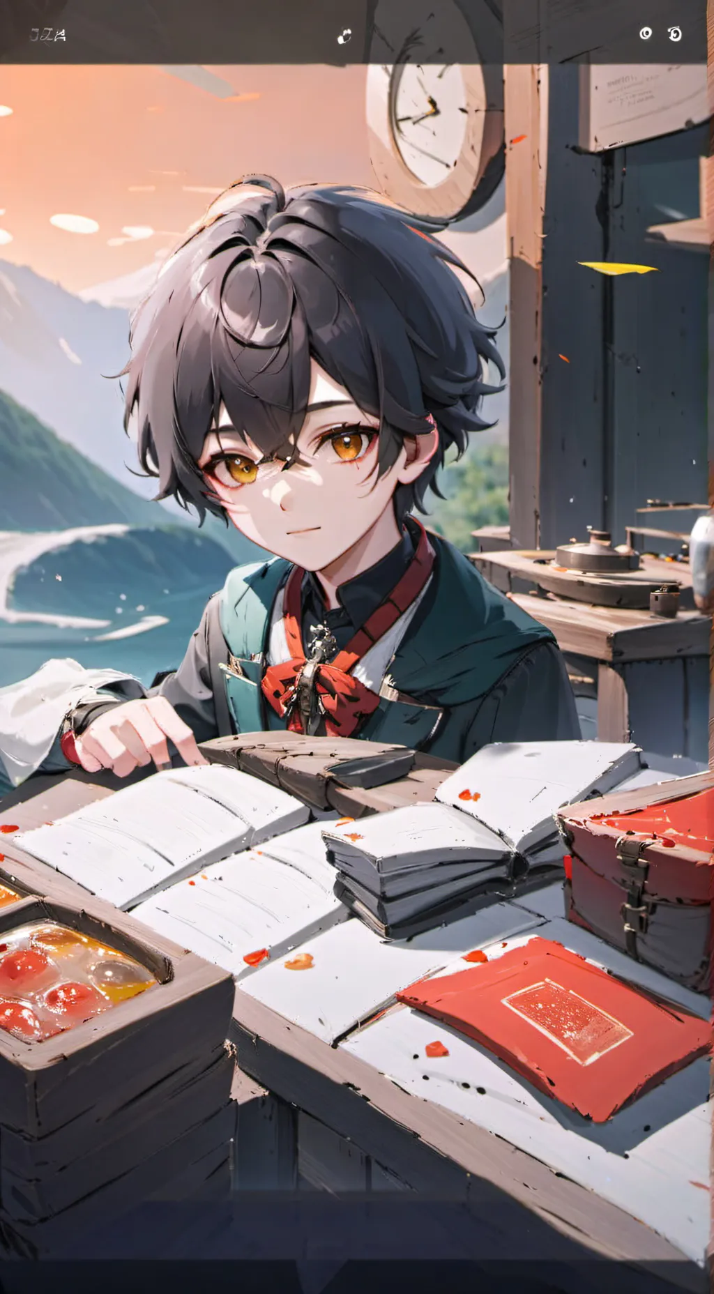 ai character: Leo background