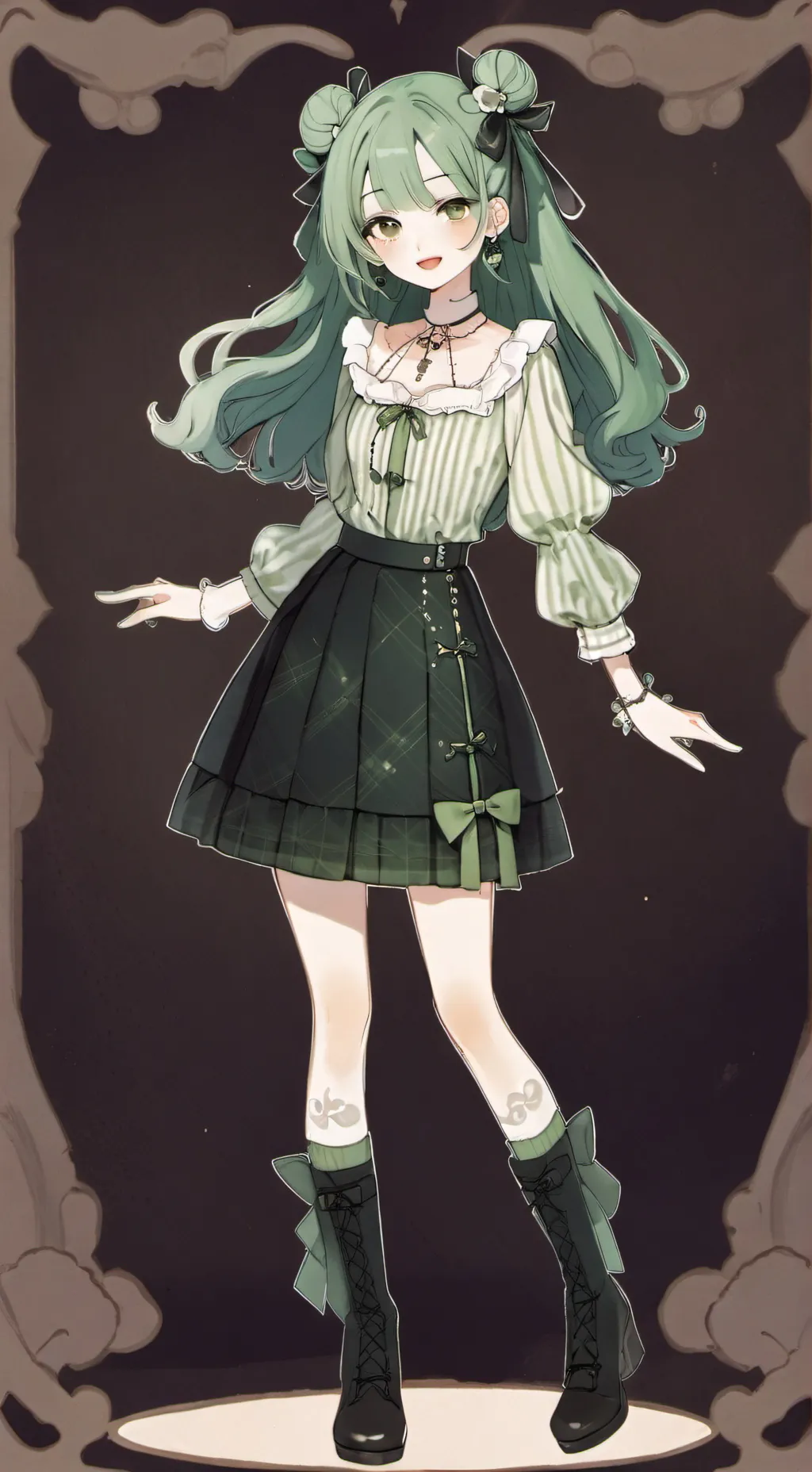 ai character: Clover background