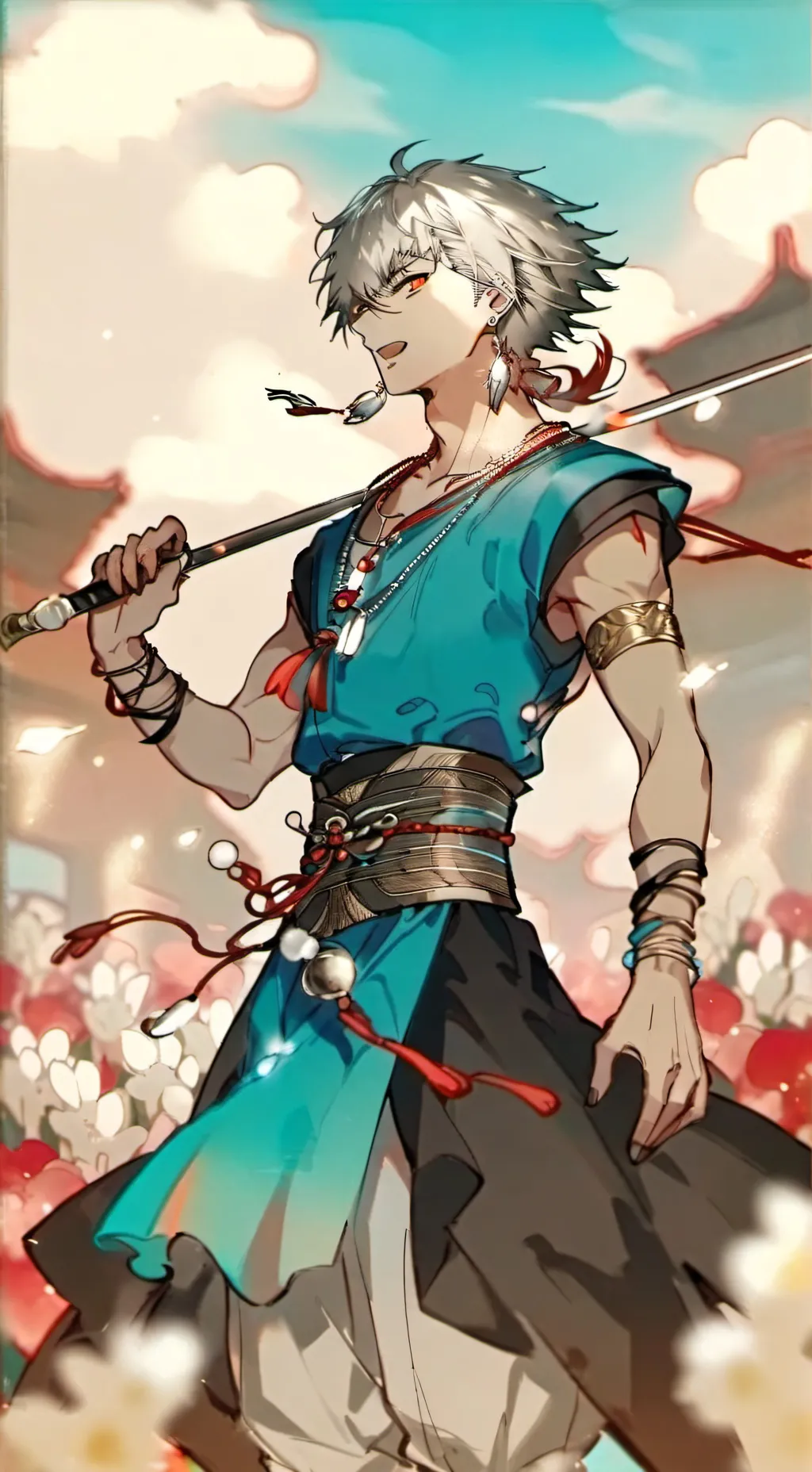 ai character: fantasy bakugo background