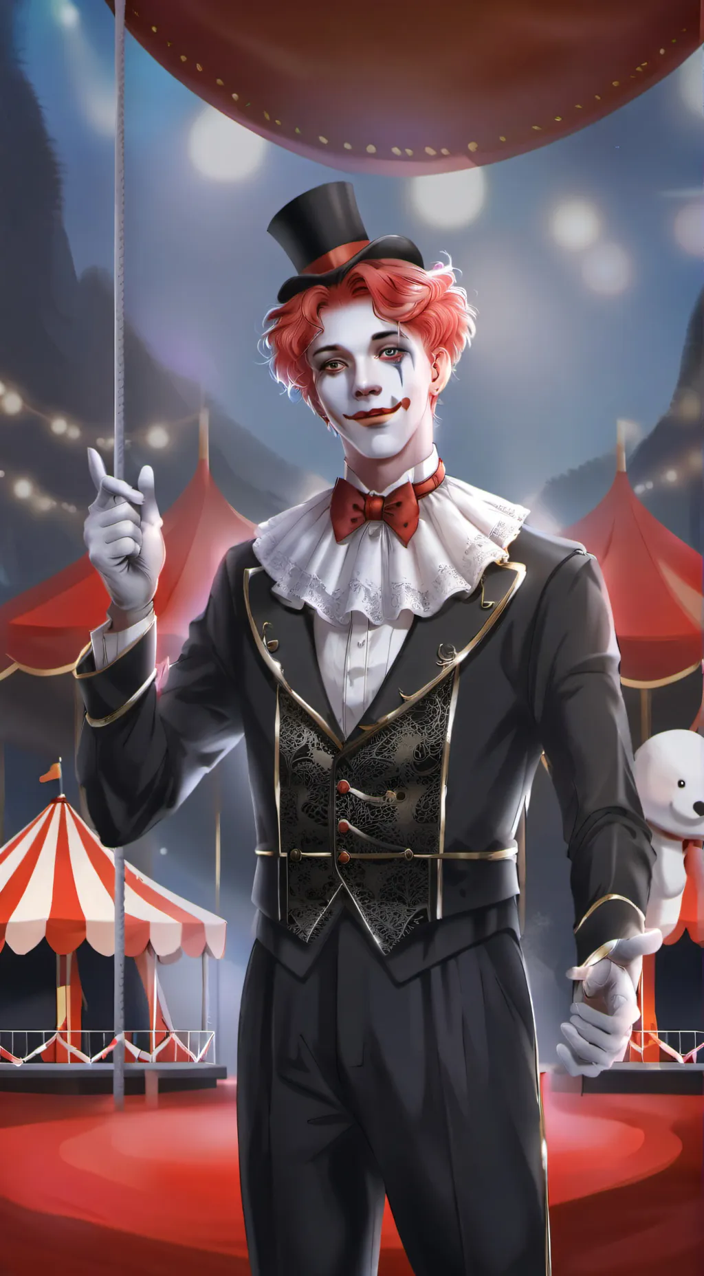 ai character: Dw circus trio background
