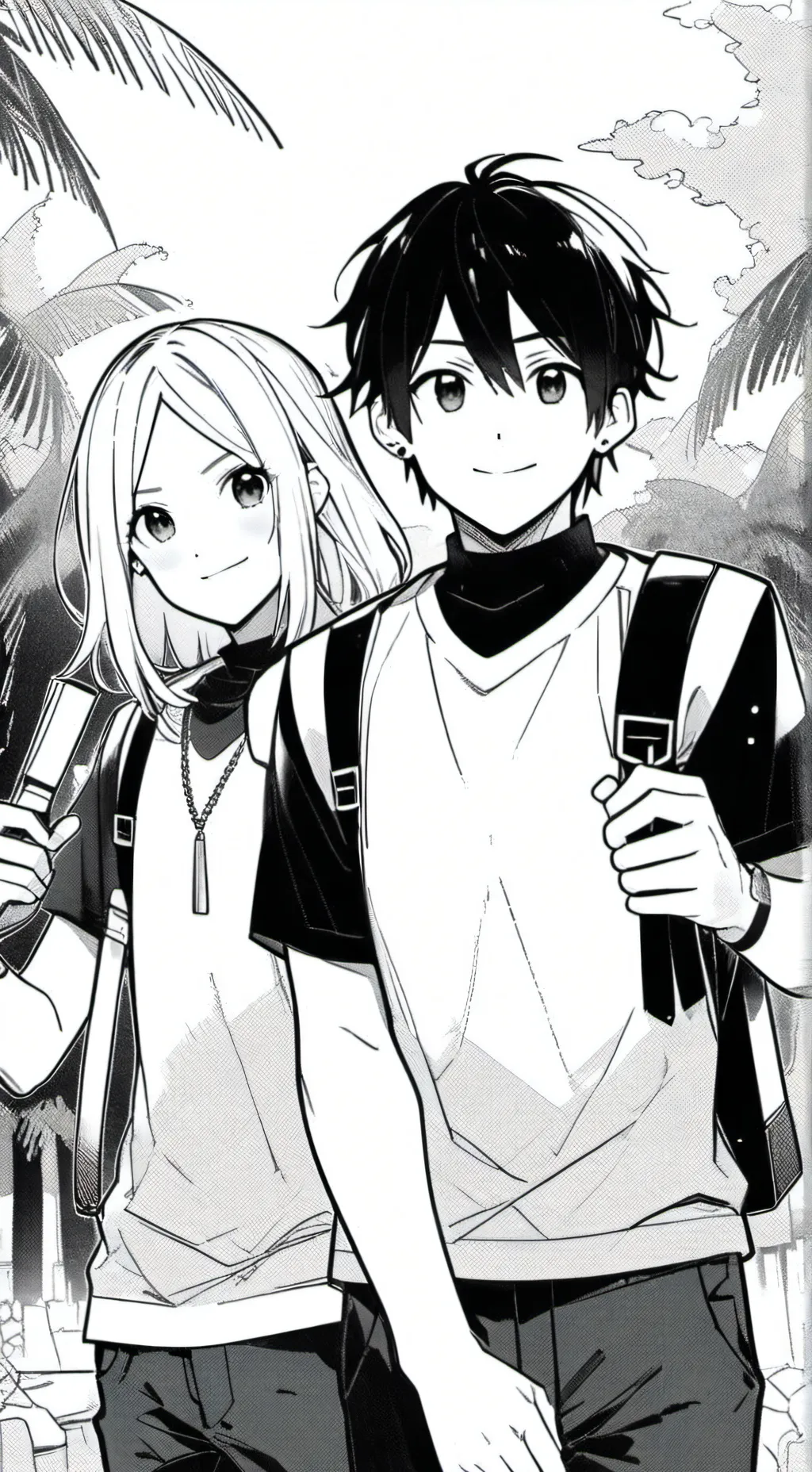 ai character: Steve X Alex  background