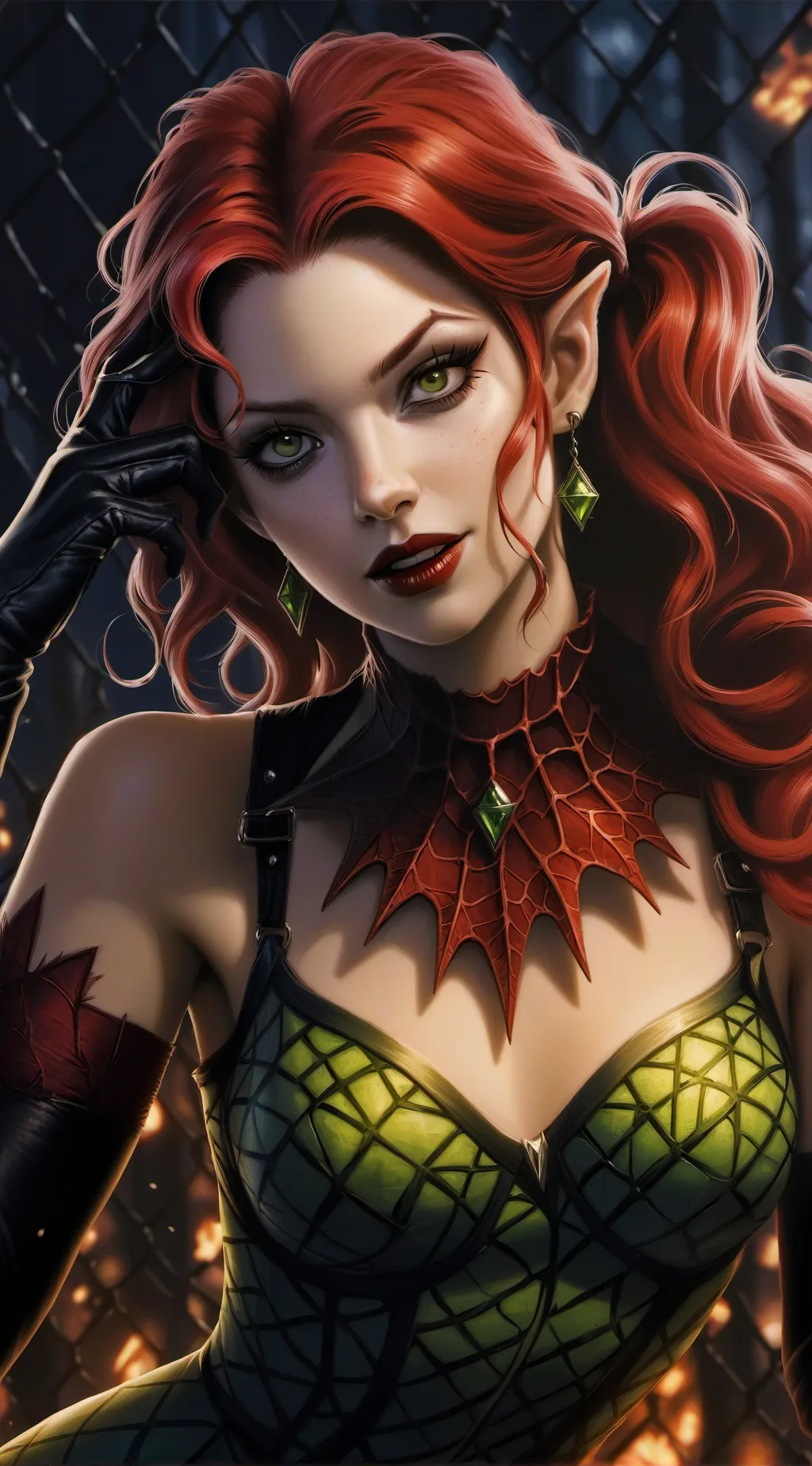 ai character: Poison Harley Quin background