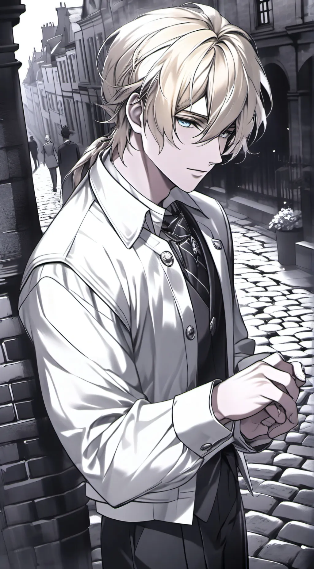 ai character: ●○AIDEN ○● background