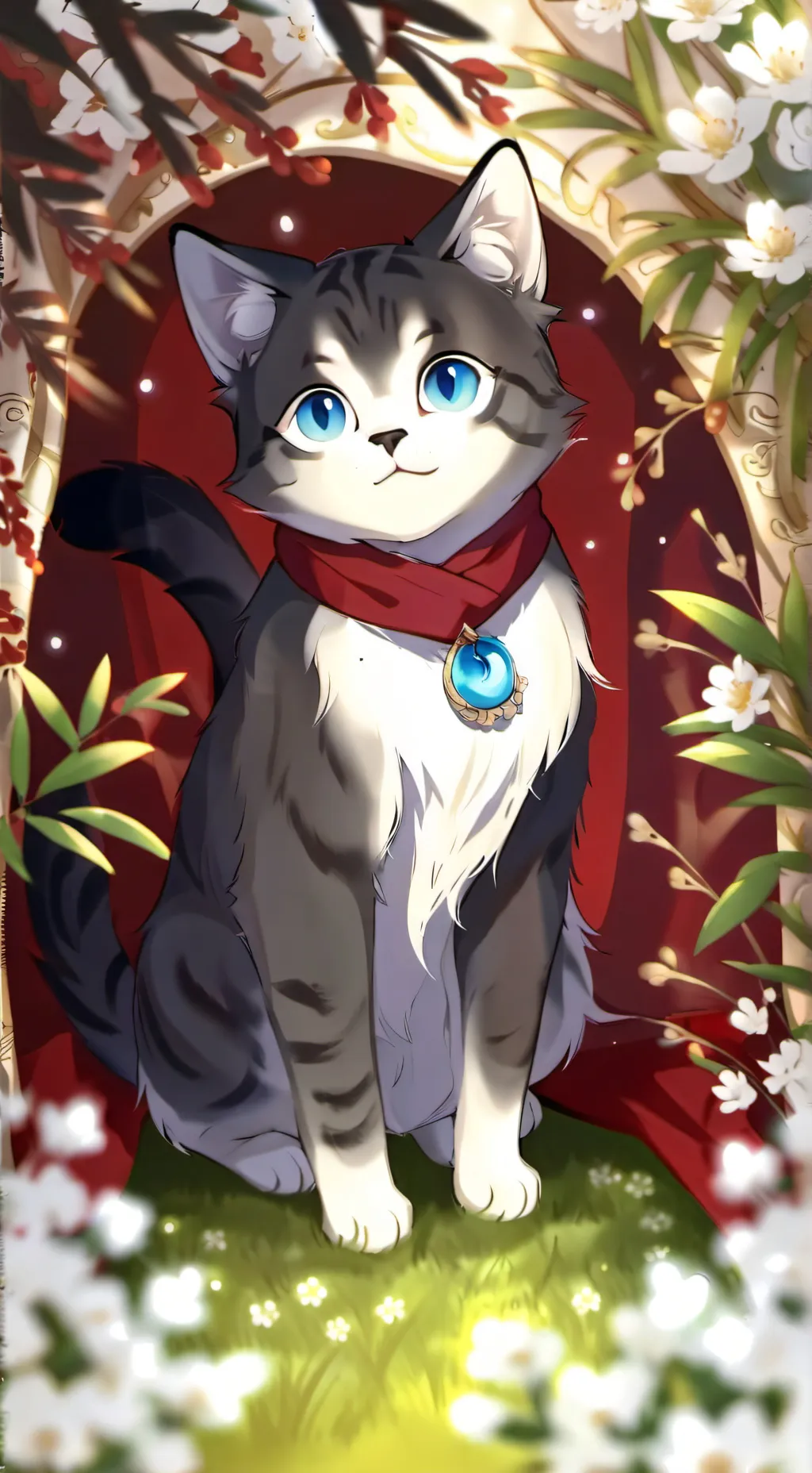 ai character: Cute little kitten background