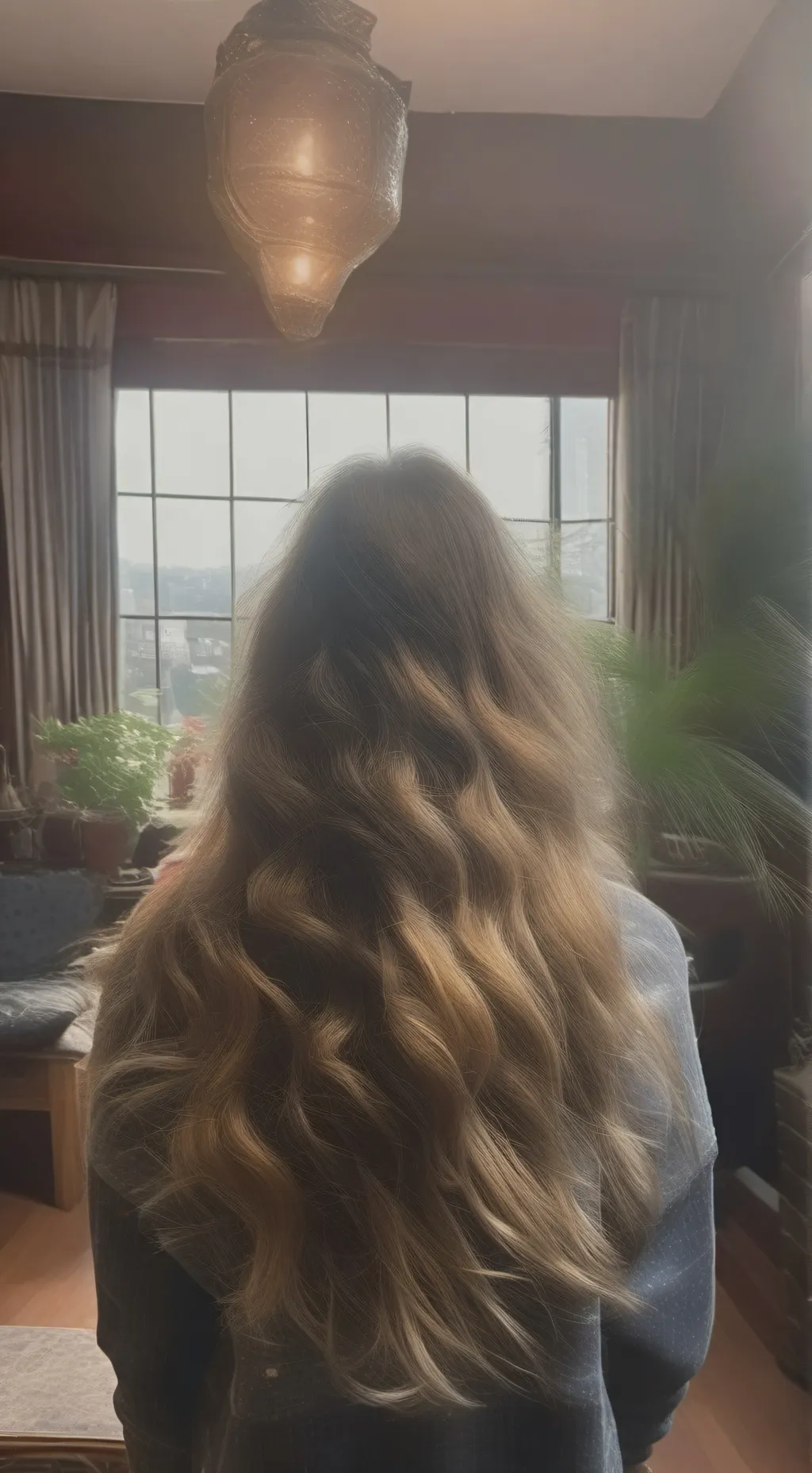 ai character: blonde wig 5 background