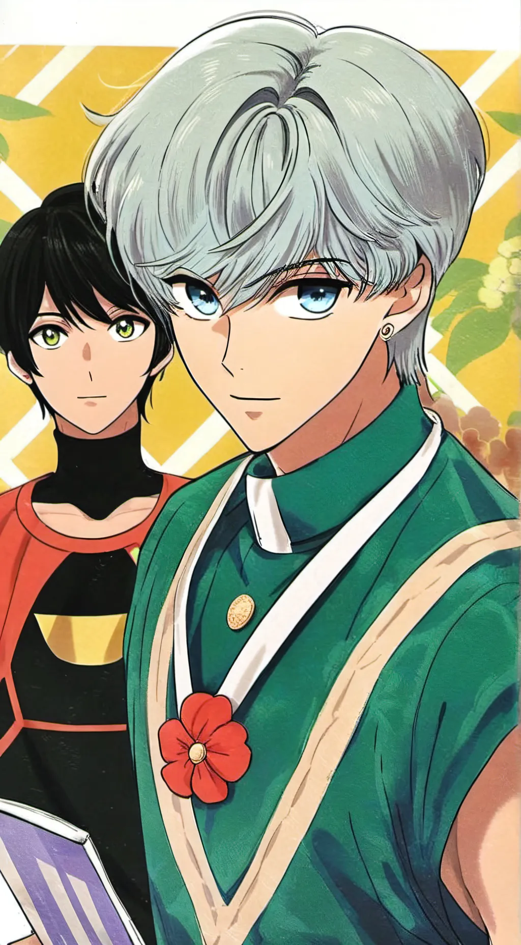 ai character: Glitch background