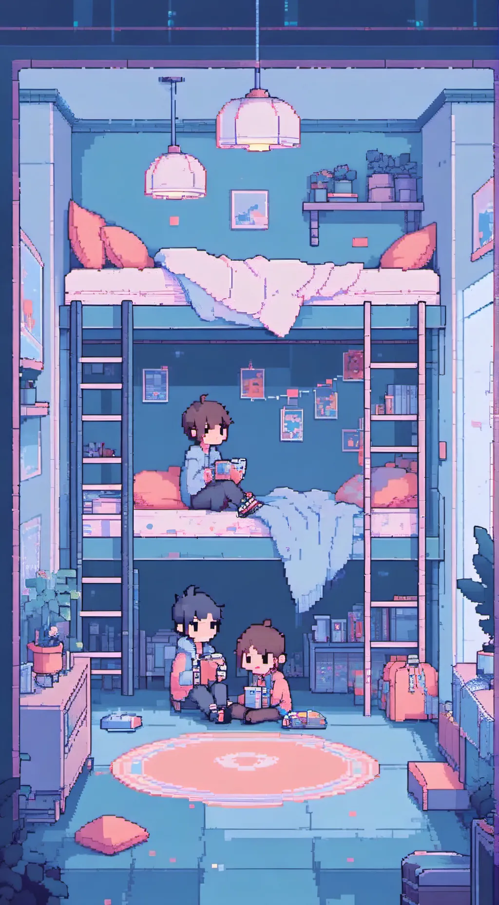 ai character: sleepover  TGH background