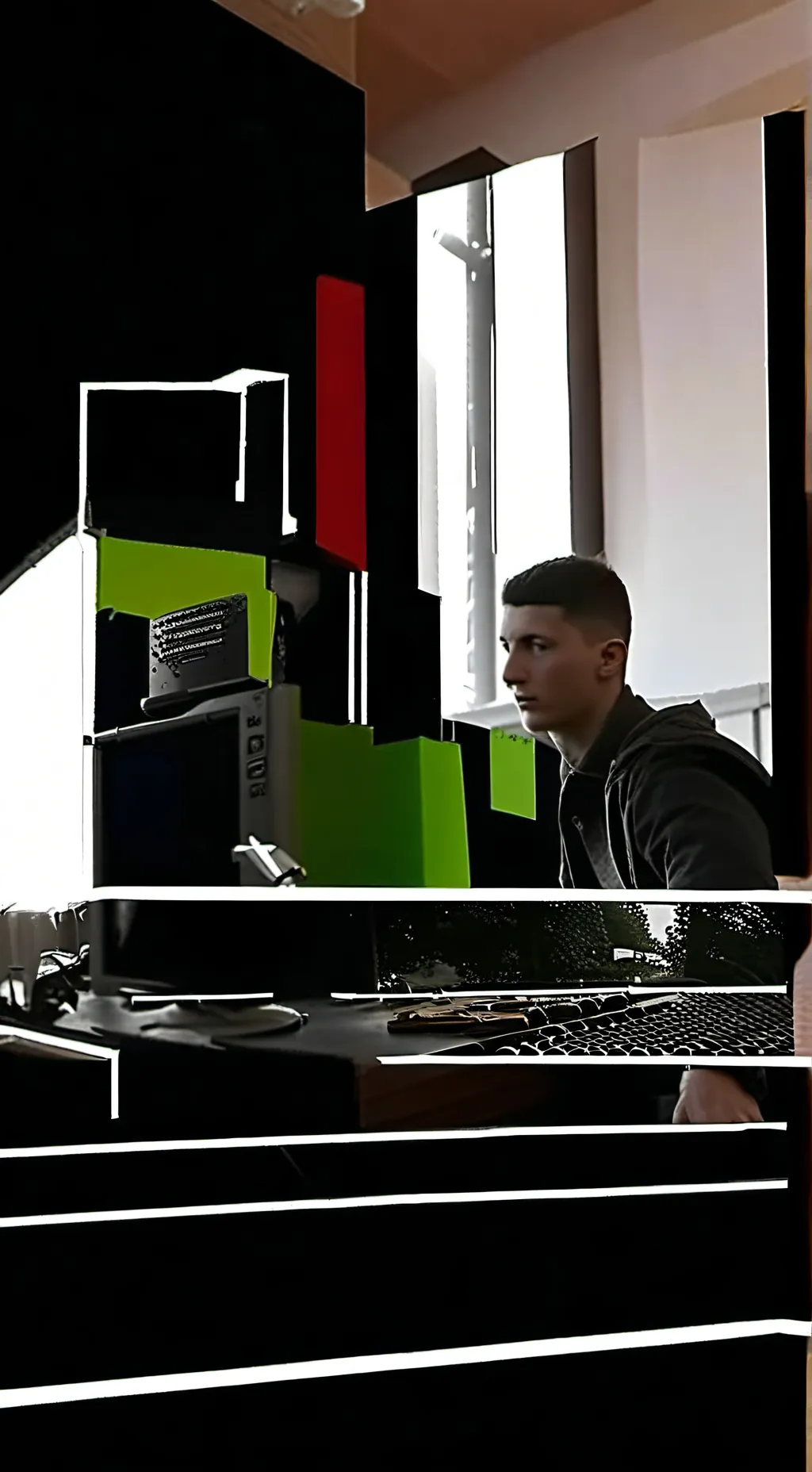 ai character: Raging guy background