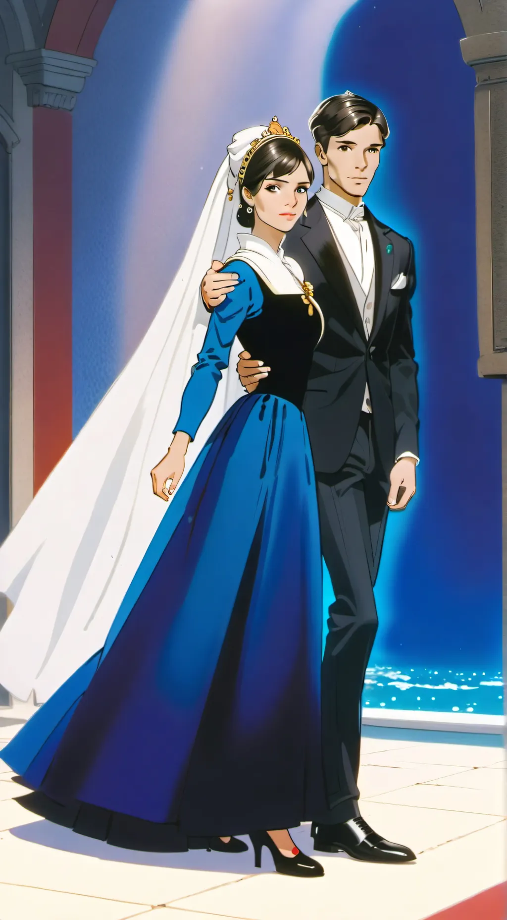 ai character: Esperanza mía  background