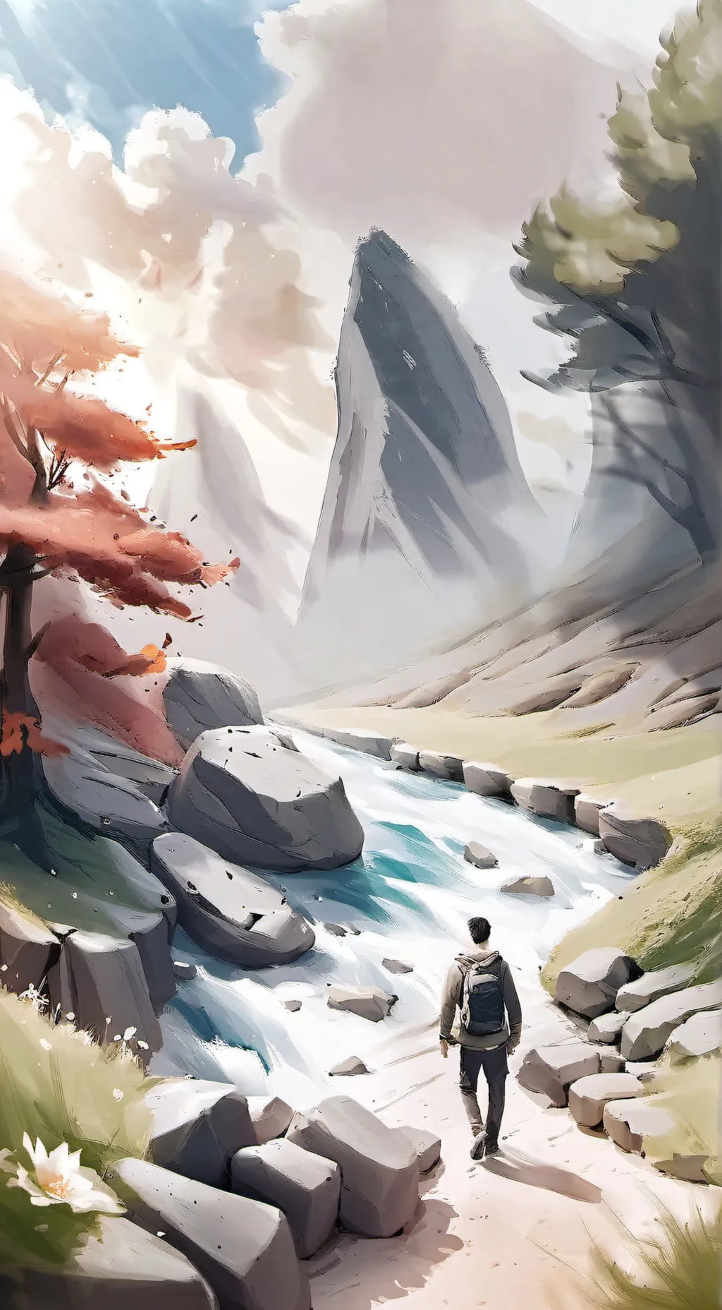 ai character: the world is weak background