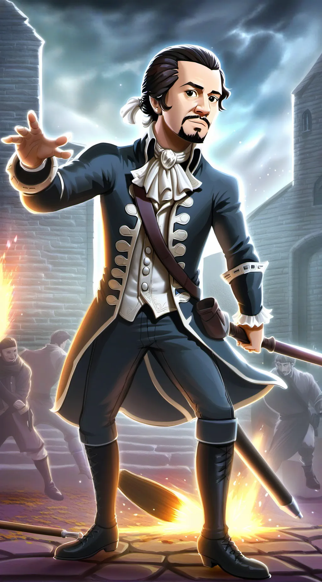 ai character: Alexander Hamilton background