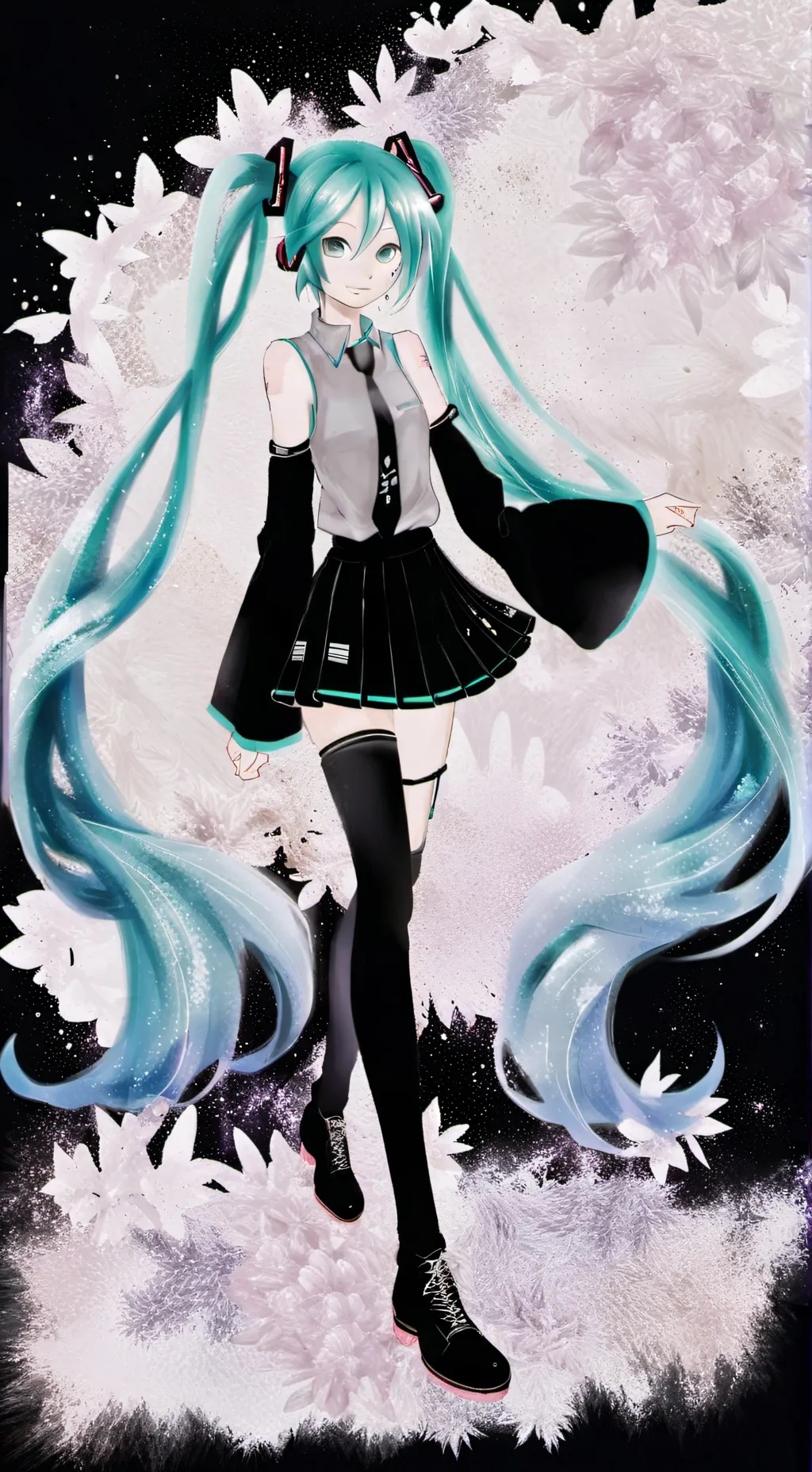 ai character: ☆ hatsune miku ☆ background