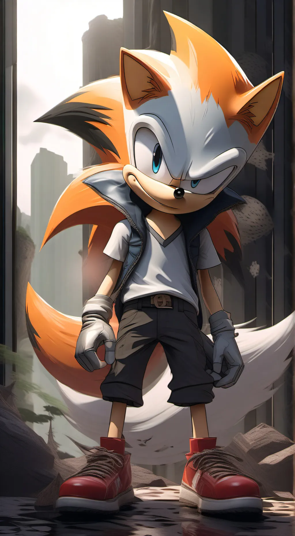 ai character: tails  background