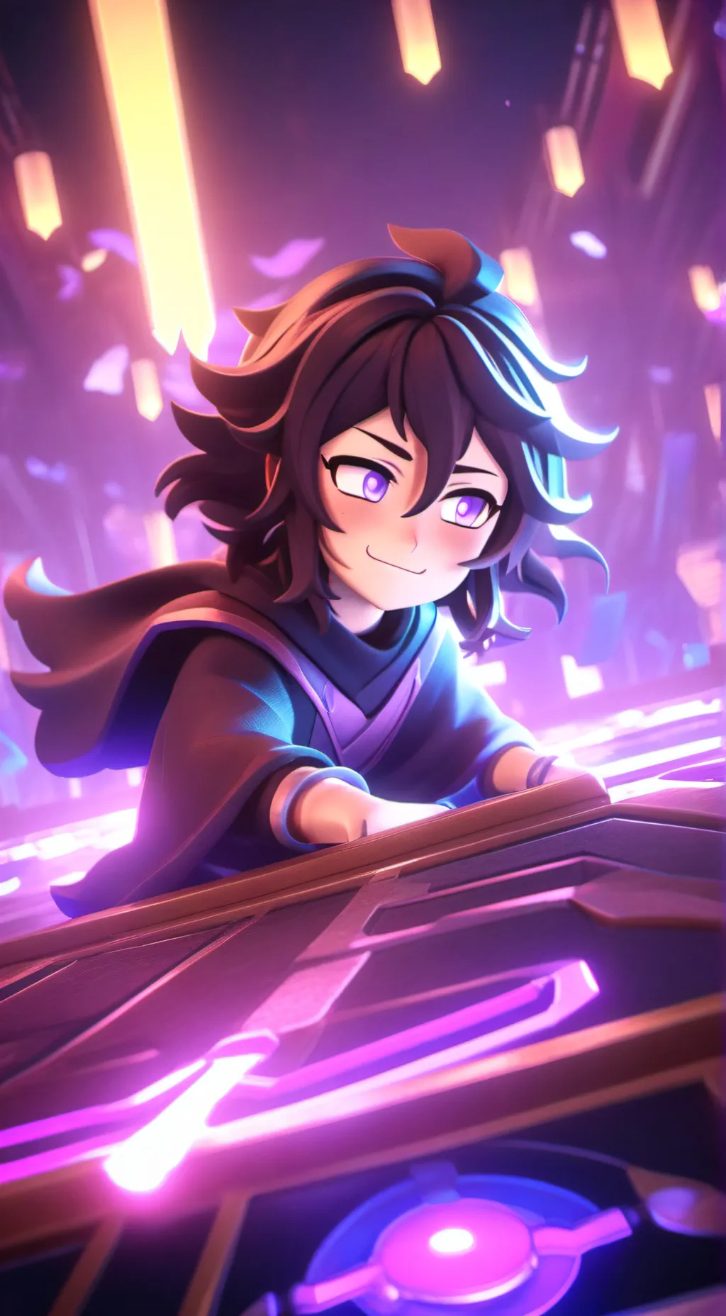 ai character: ley background