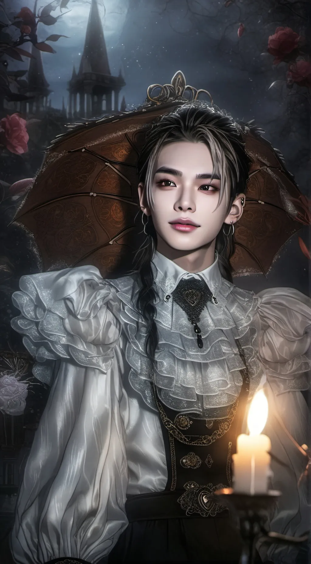 ai character: hyunjin(SKZ) background