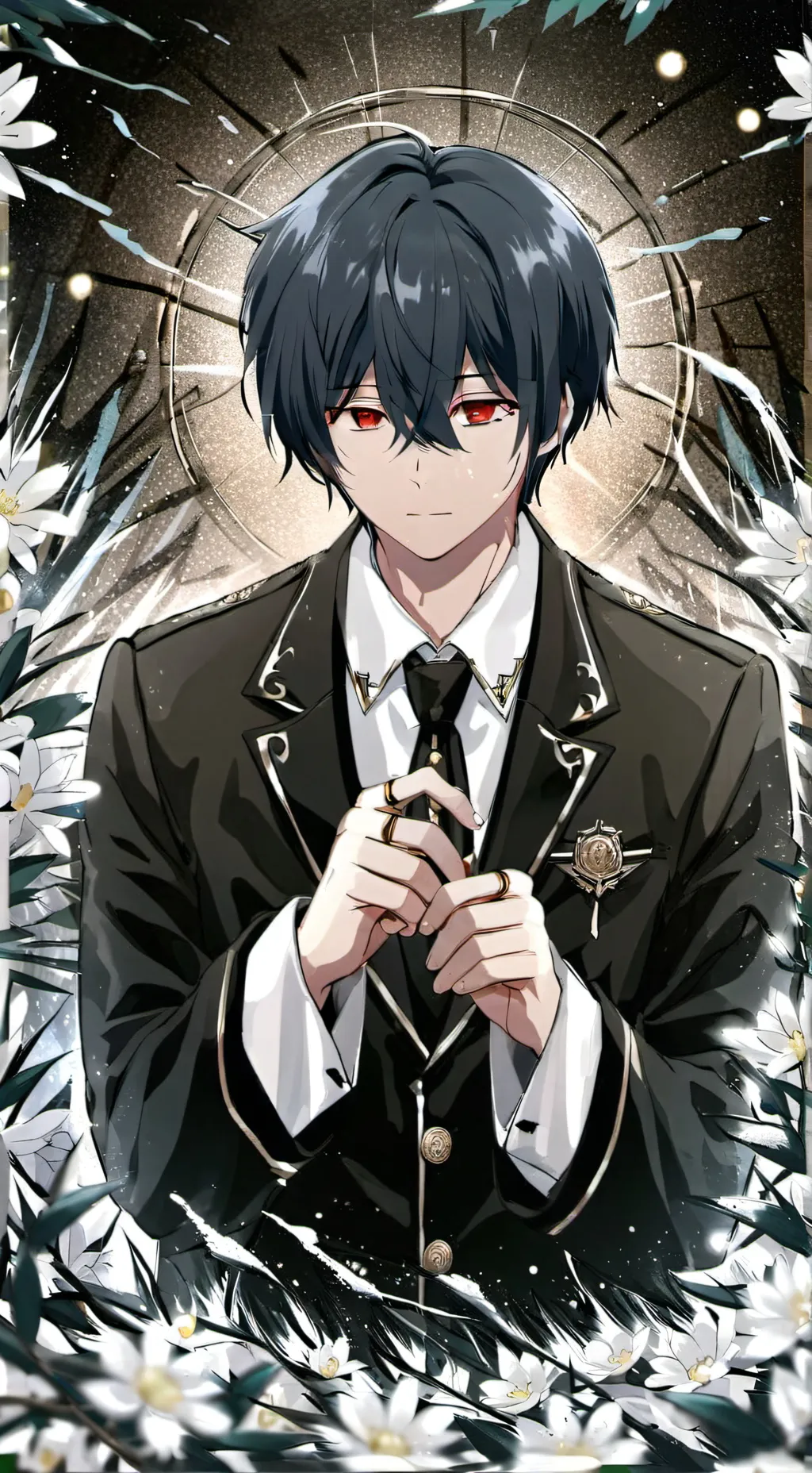 ai character: father and mother  background