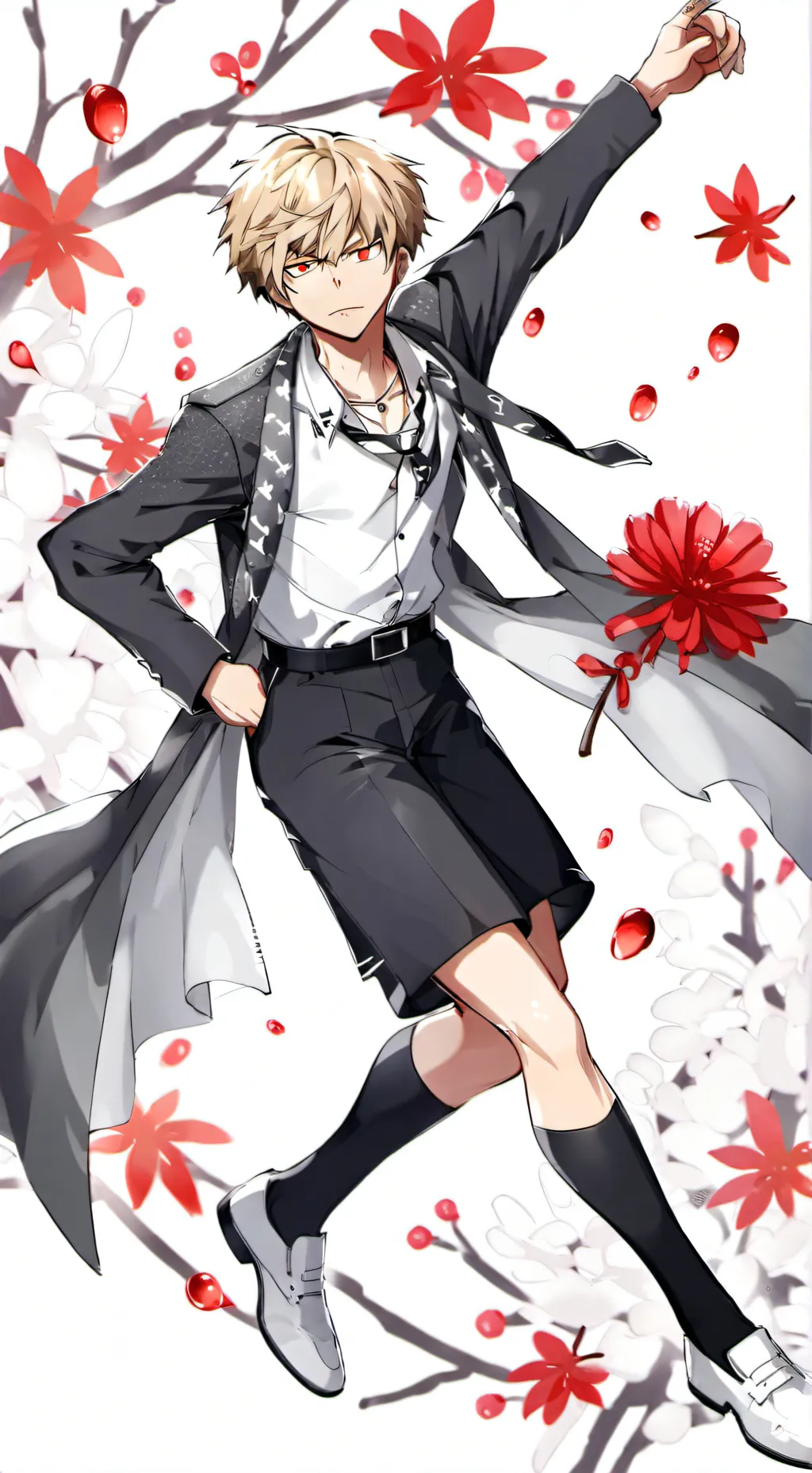 ai character: bakugo  background