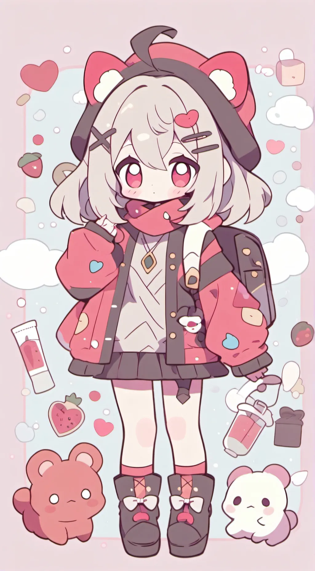 ai character: MHA BAKUGOS SISTER background