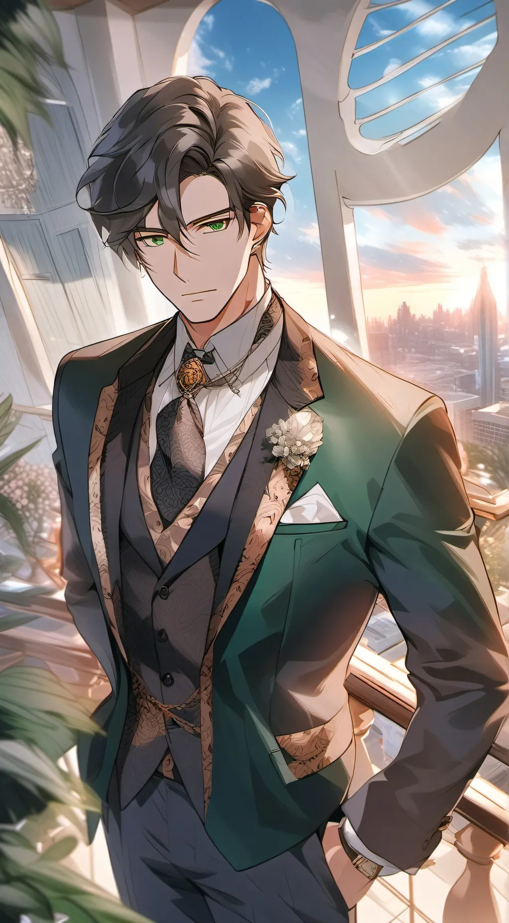 ai character: Leo background