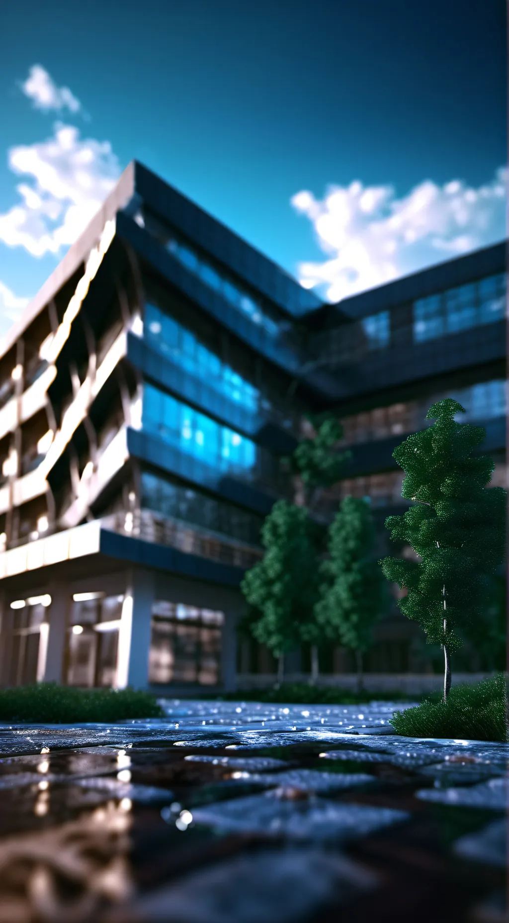 ai character: hospital background