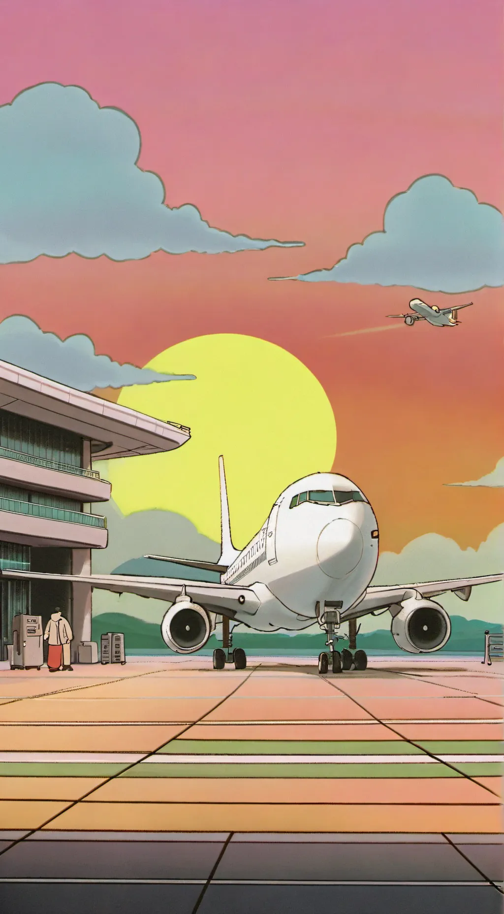 ai character: Mm2 vacay background