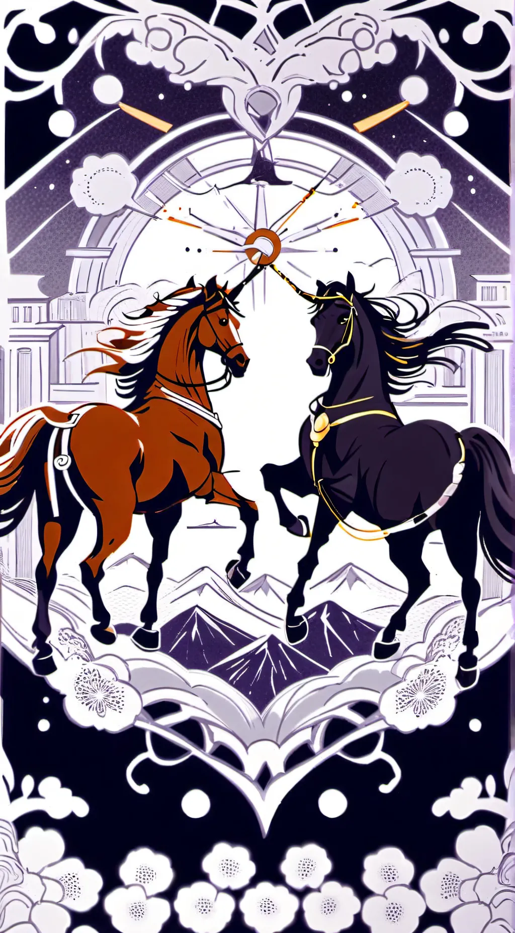 ai character: Horse riders background