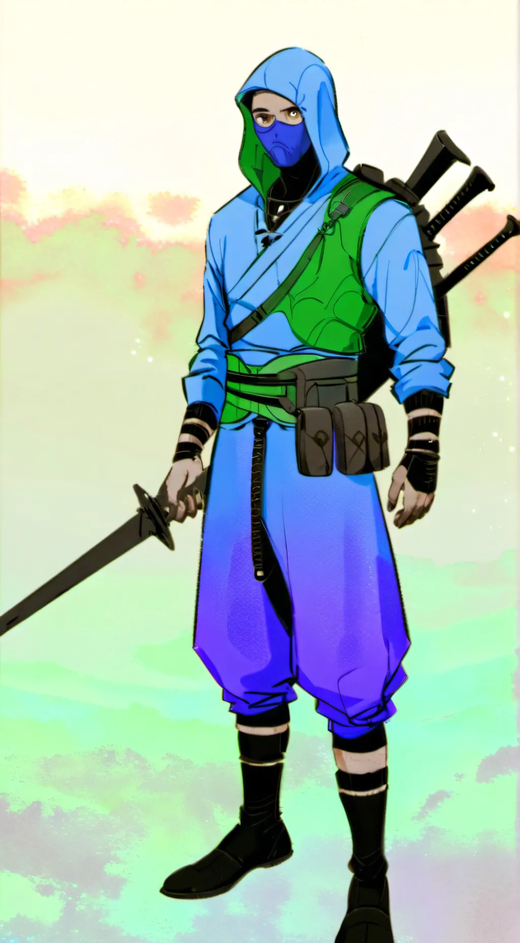 ai character: Furry hunter two background