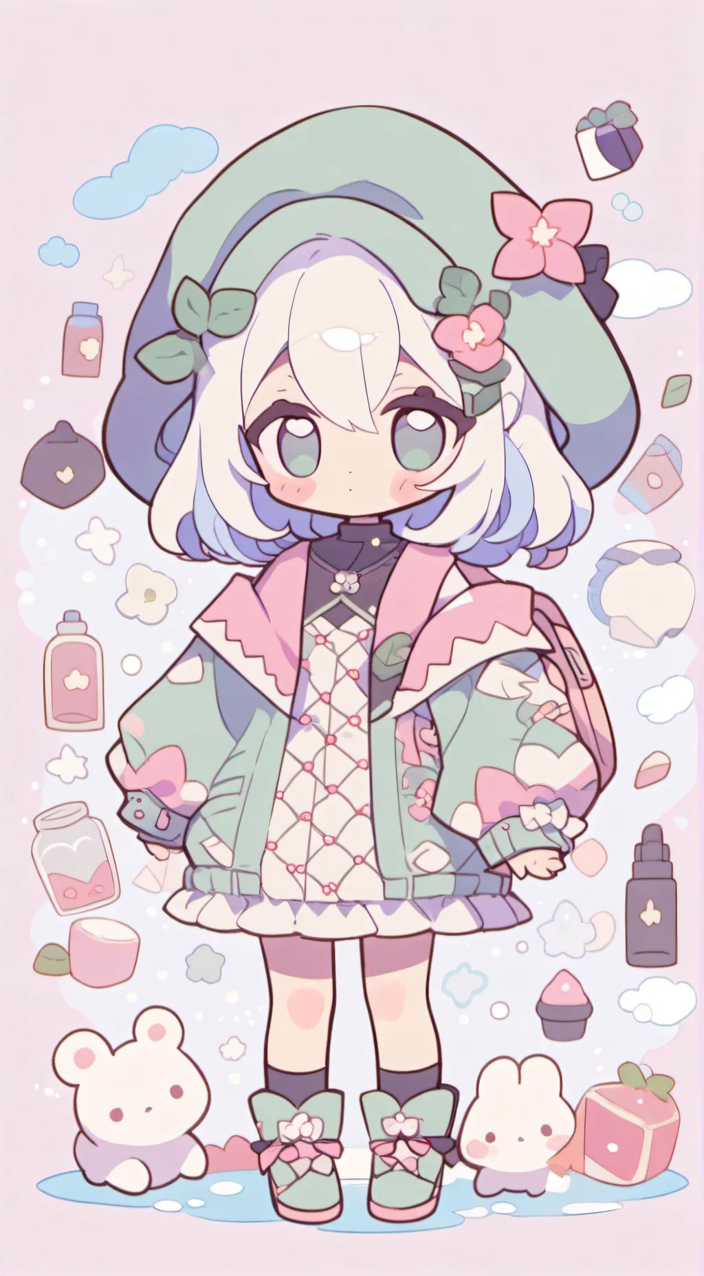 ai character: bebe de 222 background