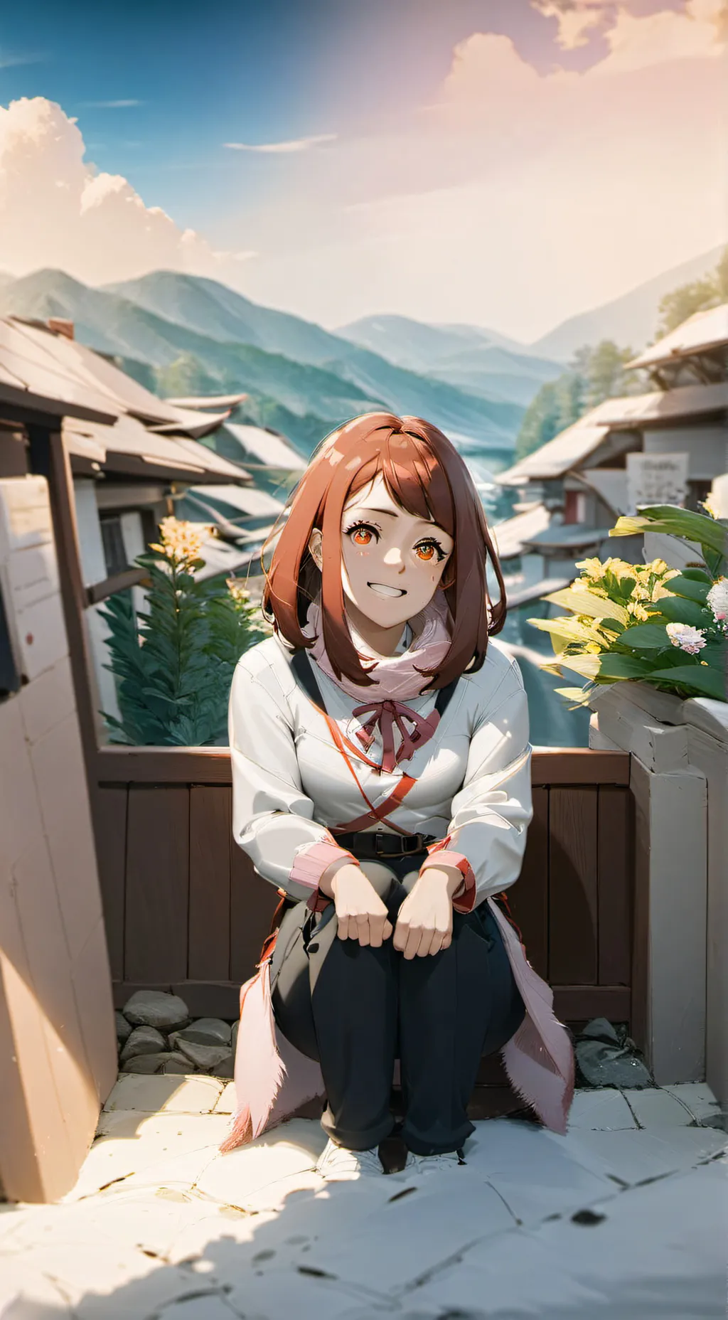 ai character: MHA cosplay background