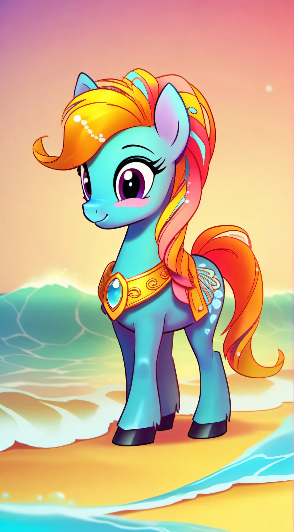 ai character: Tsunami  background