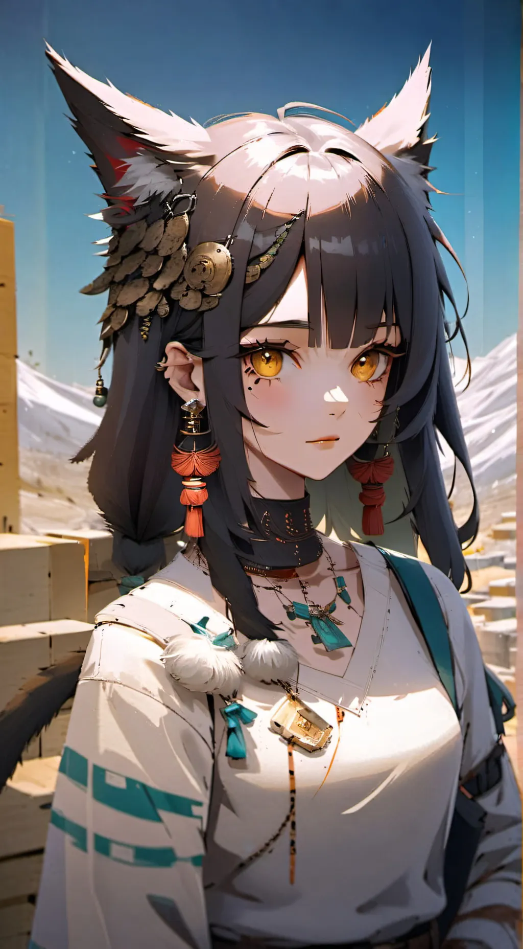 ai character: Dandys world:D background