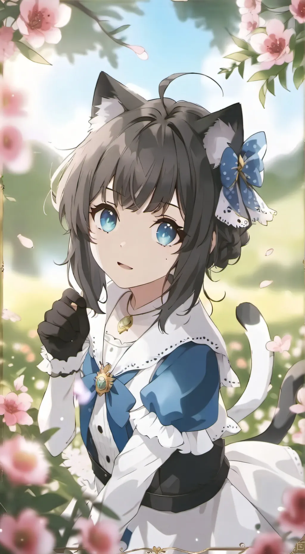 ai character: 🐱 🌸Español🌸 background