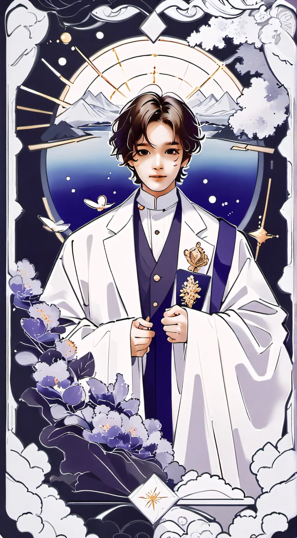 ai character: angel Nicholas background