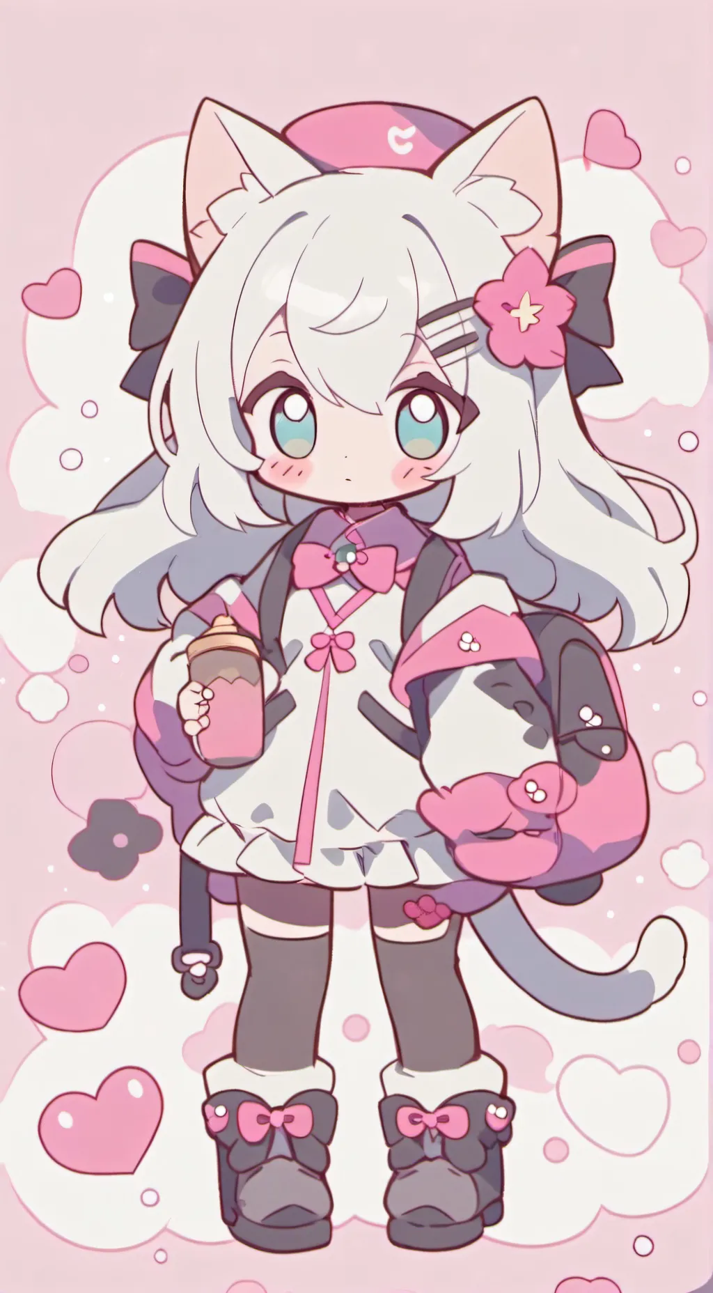 ai character: woman background