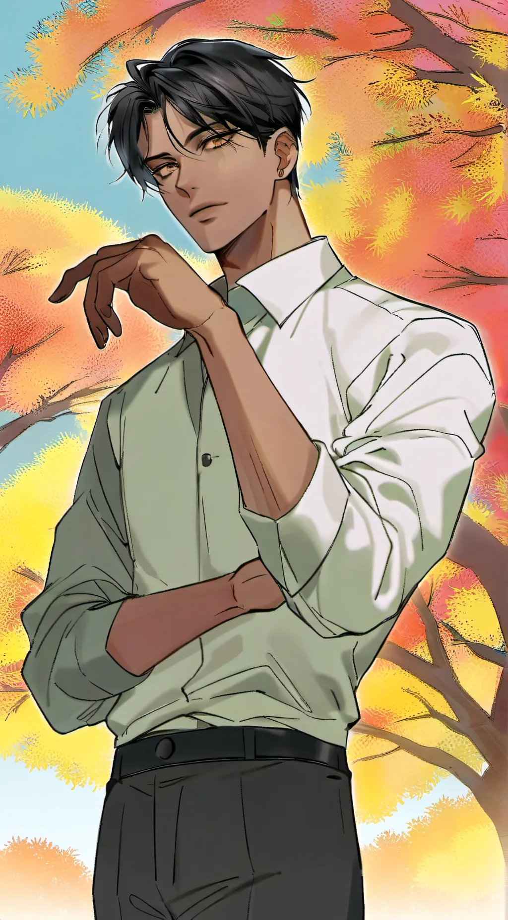 ai character: Kael background