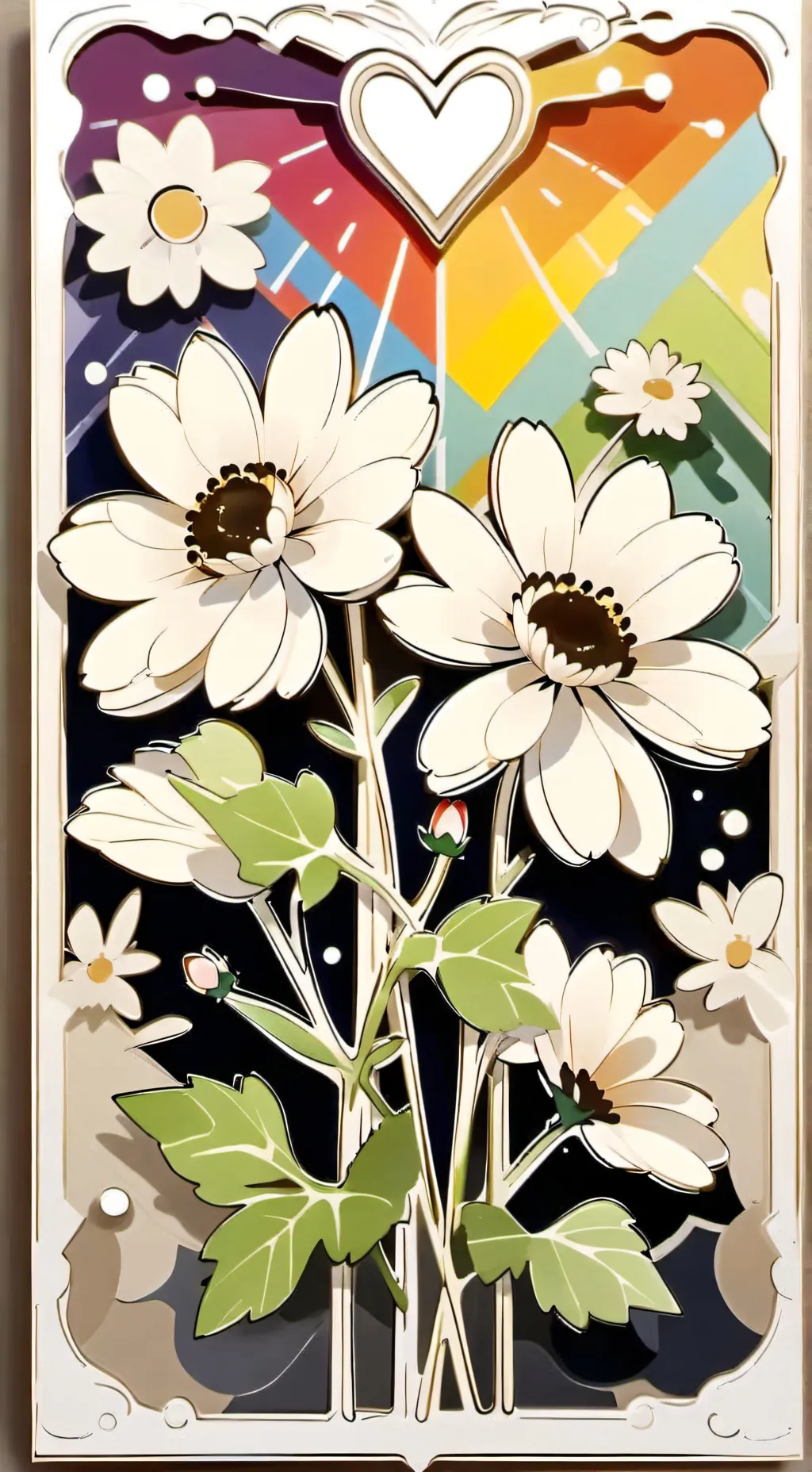 ai character: 🌈🌼♡~°Dandy°~♡🌼🌈 background