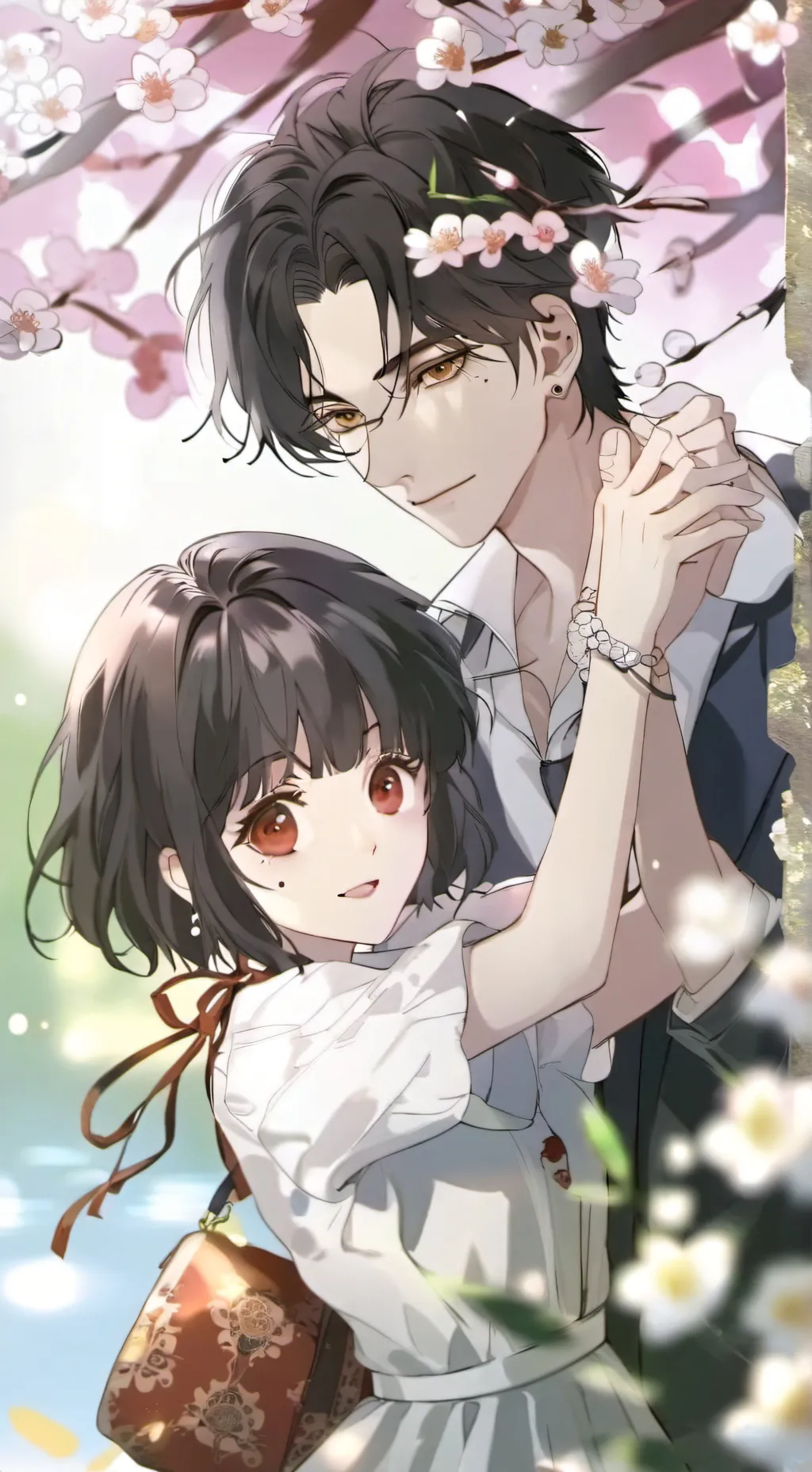 ai character: Lil sis and her bf background